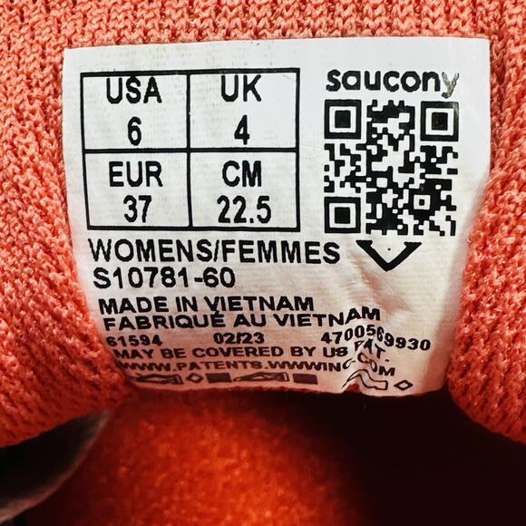 Size 6 - Saucony Womens Cohesion 16 S10781-60 Gray Running Shoes Sneakers - Picture 7 of 7